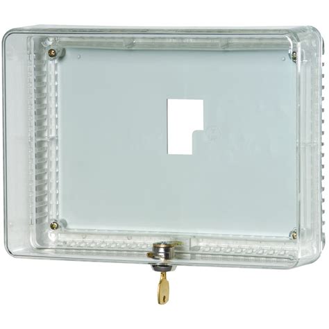 Honeywell 7-in x 9.75-in Plastic Lockable Rectangle Thermostat Cover at ...