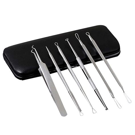 Reactionnx Six-piece Set Professional Surgical Blackhead Remover Tools ...