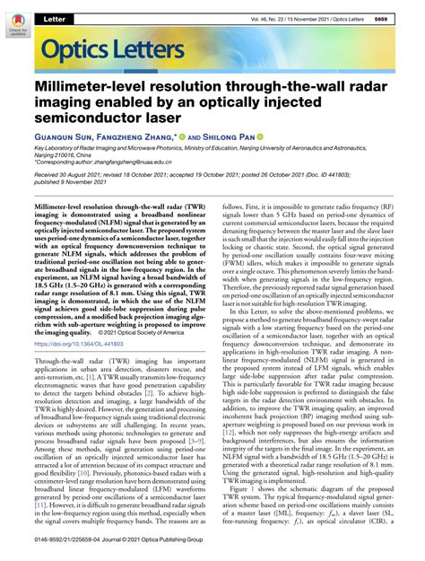 (PDF) Millimeter-level resolution through-the-wall radar imaging ...