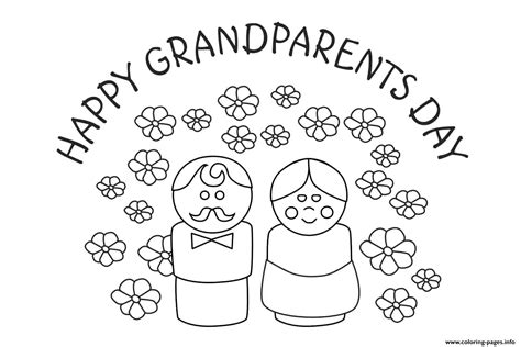 Grandparents Day Printables Cards Coloring page Printable