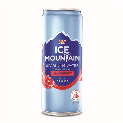 ICE MOUNTAIN Sparkling Water Grapefruit 325ML x 24 | F&N Life