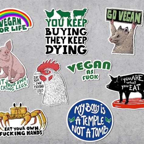 Vegan Sticker - Etsy