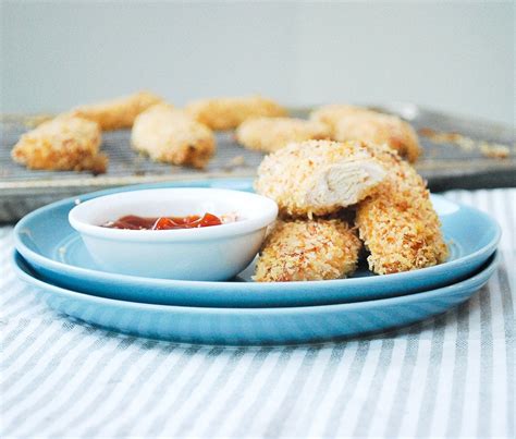 Baked Panko Parmesan Chicken Strips | Life is but a Dish