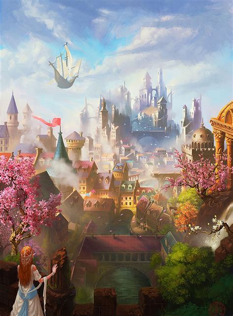 A fantasy kingdom I think I'd enjoy visiting | Fantasy concept art ...