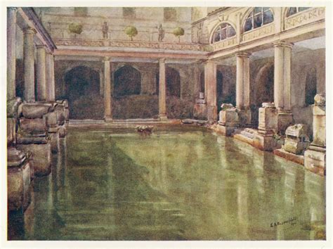 Roman Bath House Drawing