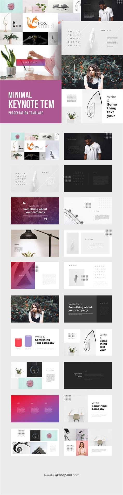 Minimalist Keynote Template Free