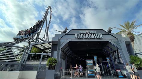 Jurassic World VelociCoaster Queue Tour and First Impressions - YouTube