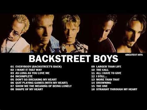 Backstreet Boys Greatest Hits Zip - truejload