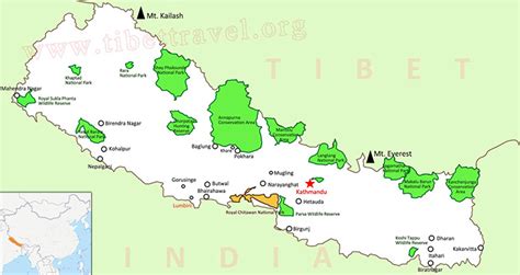 Rara In Map Of Nepal