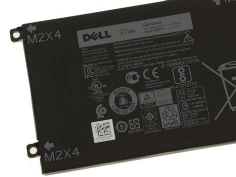 New Dell Original XPS 9560 9570 6-Cell 97Wh OEM Extended Battery 6GTPY ...