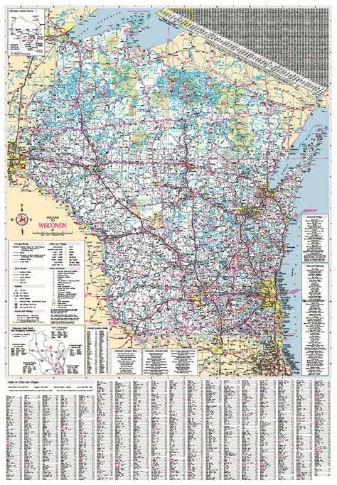 Wisconsin Department of Transportation Official Wisconsin highway map