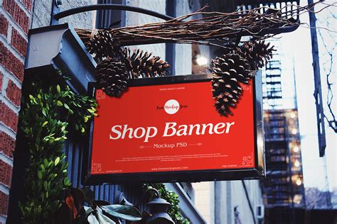 Free Brand Shop Banner Mockup PSD 2019 - Free Mockup Zone