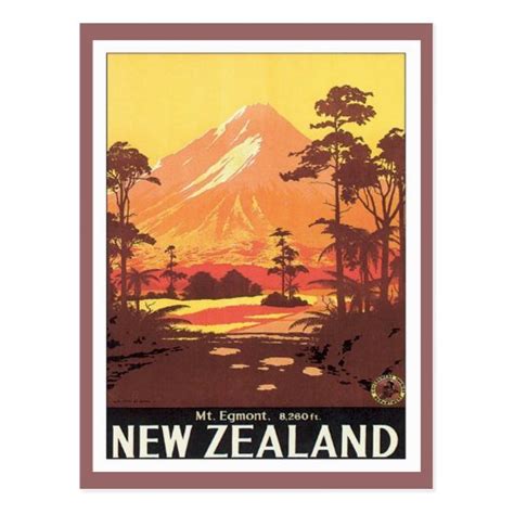 Vintage New Zealand Post Card Templates, Vintage New Zealand Postcards