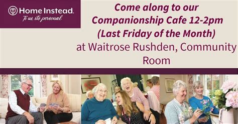 Companionship Cafe -Waitrose Rushden, Waitrose & Partners (Rushden ...