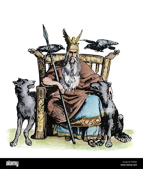 MYTHOLOGY: ODIN (WODEN). /nNordic-Germanic god of wisdom, poetry, war ...