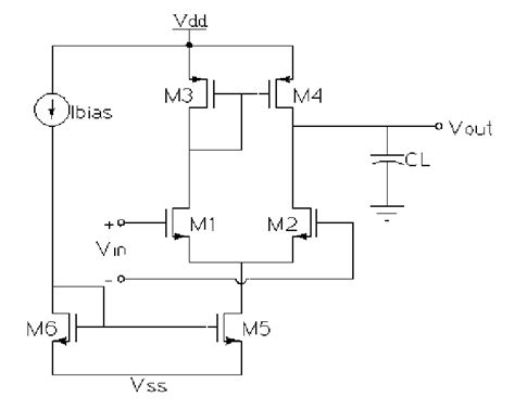 Diff-Amp with current mirror load | Download Scientific Diagram