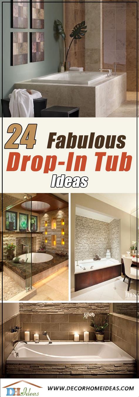 24 Fabulous Drop-In Tub Ideas and Designs for 2024 | Decor Home Ideas