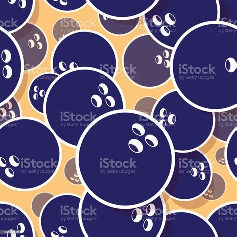 Bowling Balls Graphic Printable Seamless Pattern Vector Art Stock ...