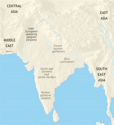 Map of India and South Asia, 3500 BCE: Prehistory | TimeMaps