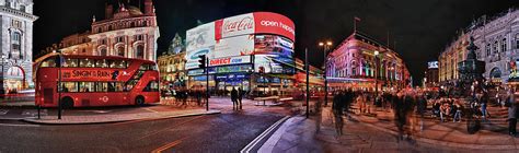 Piccadilly Circus At Night, London Photograph by Panoramic Images