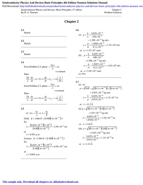 Semiconductor physics and devices basic principles 4th edition neamen ...