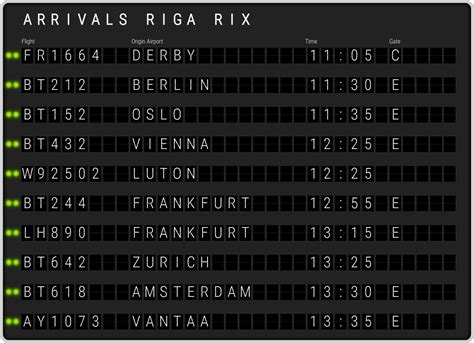 Riga Airport Arrivals [RIX] Flight Schedules & RIX arrival