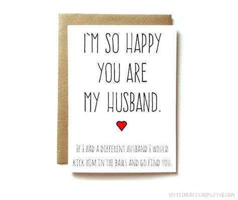 Funny Anniversary Card for Husband Husband Love Card - Etsy | Funny ...