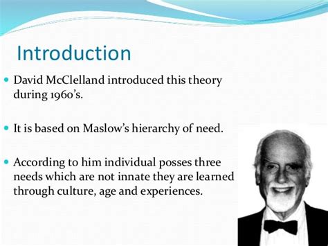 McClelland’s Human Motivation Theory