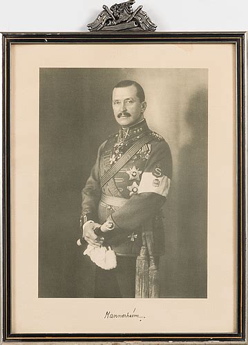 Framed print of Mannerheim, Marshal of Finland. 1940s. - Bukowskis