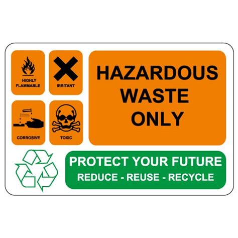 Hazardous Waste Only Sign