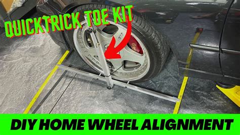 DIY At Home Car Wheel Alignment | QuickTrick Toe Adjustment - YouTube