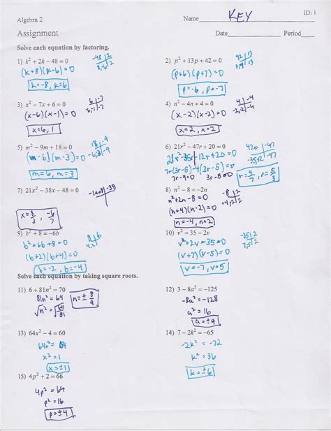 Quadratic Equation Question And Answer