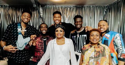 Giannis Antetokounmpo and family team up with Burna Boy [Photos ...