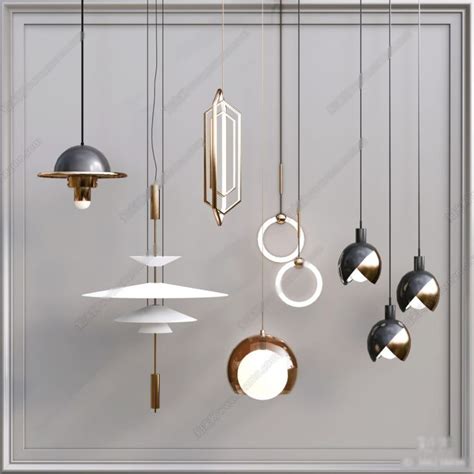 4571 Ceiling Lights Collection Sketchup Model By Cuong CoVua | Hanging ...