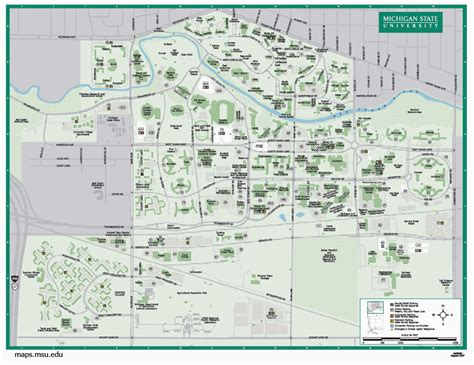 Michigan State University Campus Map Printable