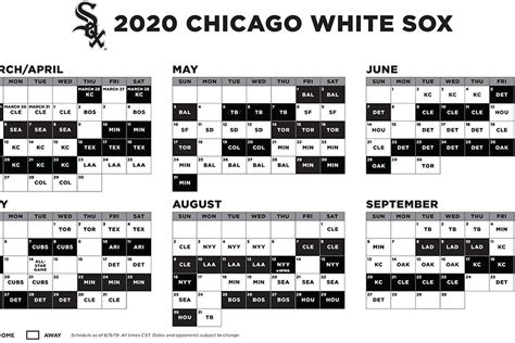 2020 White Sox schedule reveal day is here! - South Side Sox