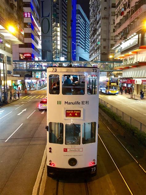 Hong Kong tram by night #citytram#HKG