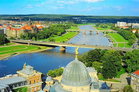 View of Elbe river,Dresden,Germany | High-Quality Architecture Stock ...