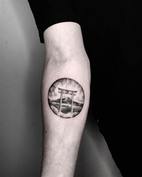 Torii Gate tattoo by @inksil - Tattoogrid.net