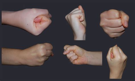 Female fist reference[all views] Hand Drawing Reference, Human Poses ...