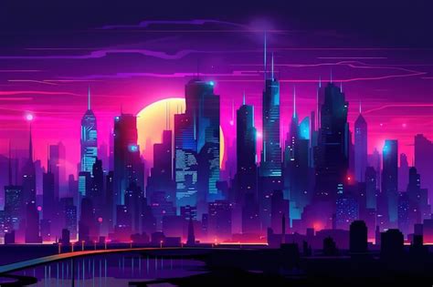 Premium Photo | Cyberpunk city abstract illustration futuristic city ...