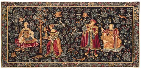 Medieval Tapestry Wall Hanging Seignorial Scene | Etsy | Medieval ...