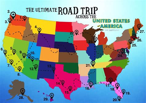 Map Of Usa Road Trip – Topographic Map of Usa with States