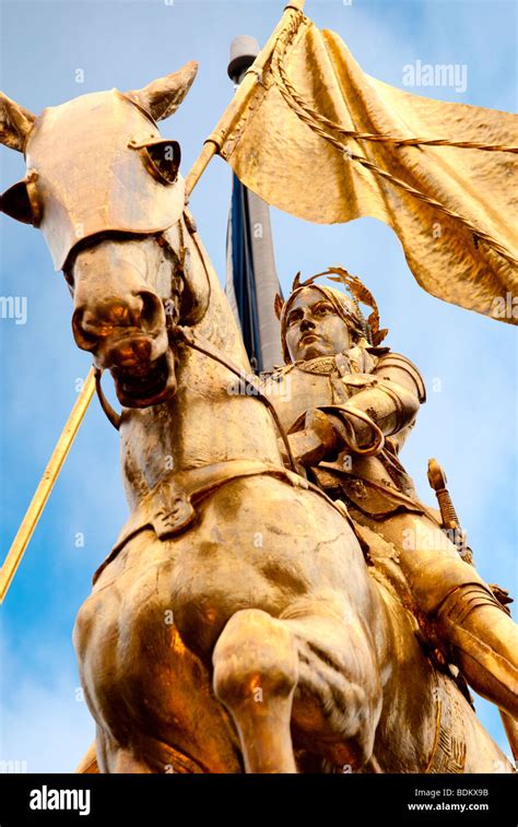 Joan of Arc Maid of Orleans statue in the French Market of New Orleans ...