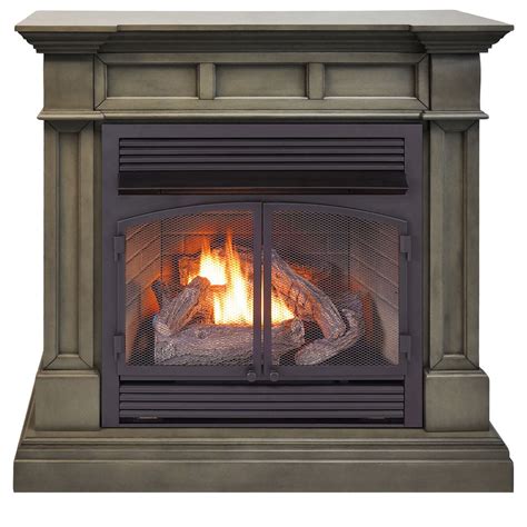 Duluth Forge Dual Fuel Ventless Gas Fireplace - 32,000 BTU, T-Stat ...