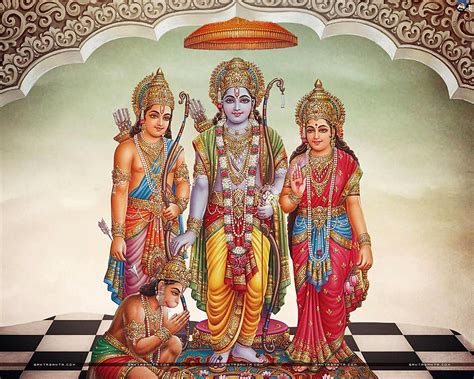 Rama And Sita Hanuman