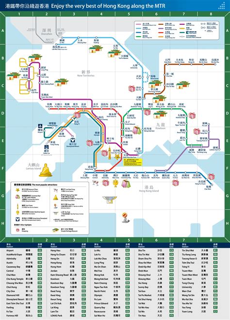 Hong Kong Tourism Metro Map - MapSof.net