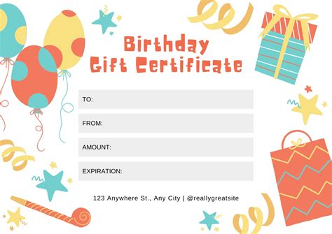 Free Printable, Customizable Birthday Certificate Templates, 55% OFF