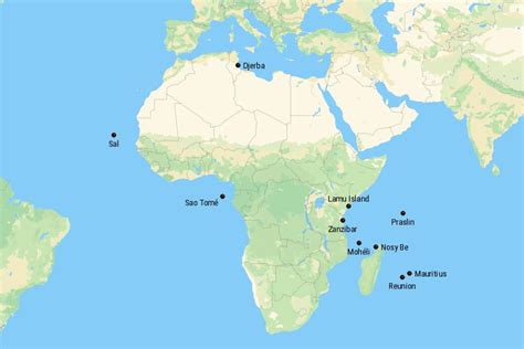 Africa Map With Countries And Islands