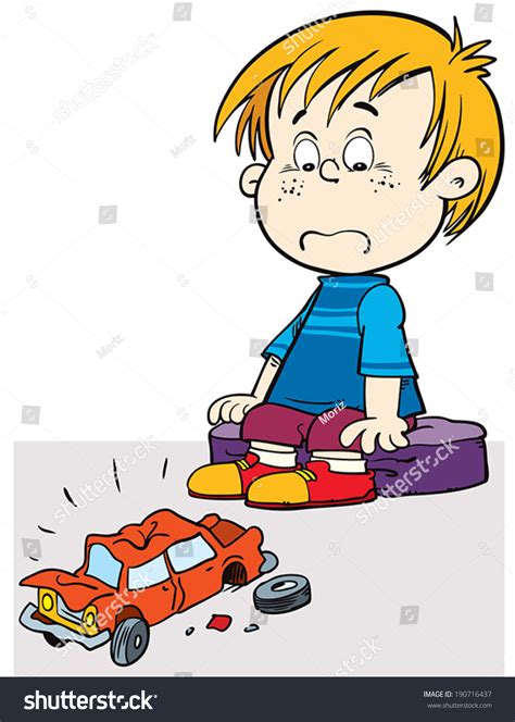 Broken Toy Car Clipart